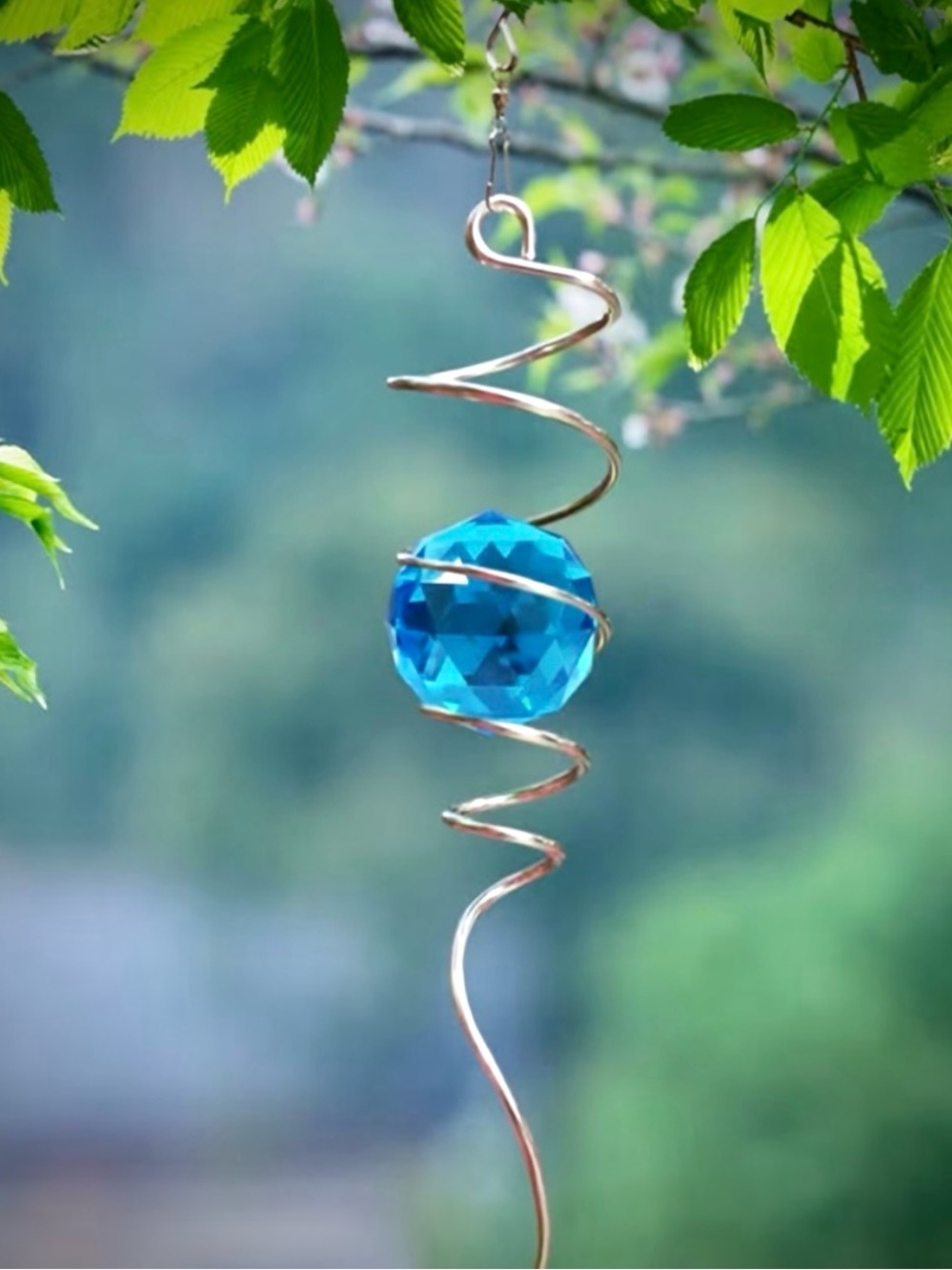 PRETTY! 🦋 Crystal Sphere Spiral Suncatcher